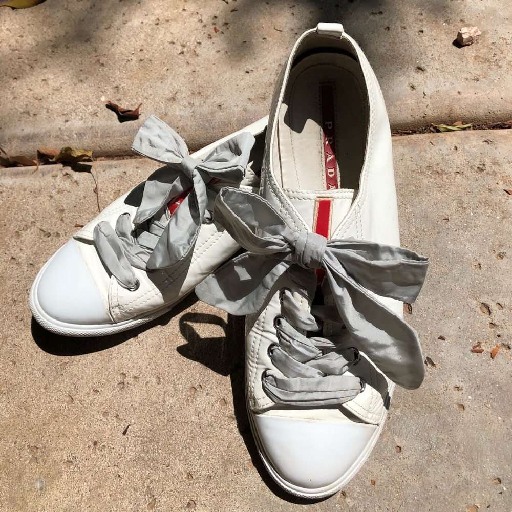 Prada sneakers, white   size 9.5-10